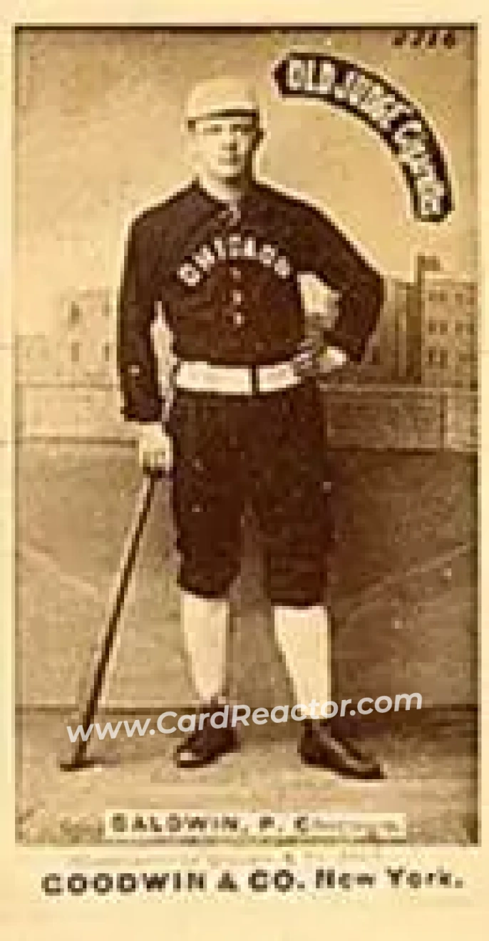 1887-90 Old Judge (N172) #NNO - Fido Baldwin - Chicago White Stockings - Front