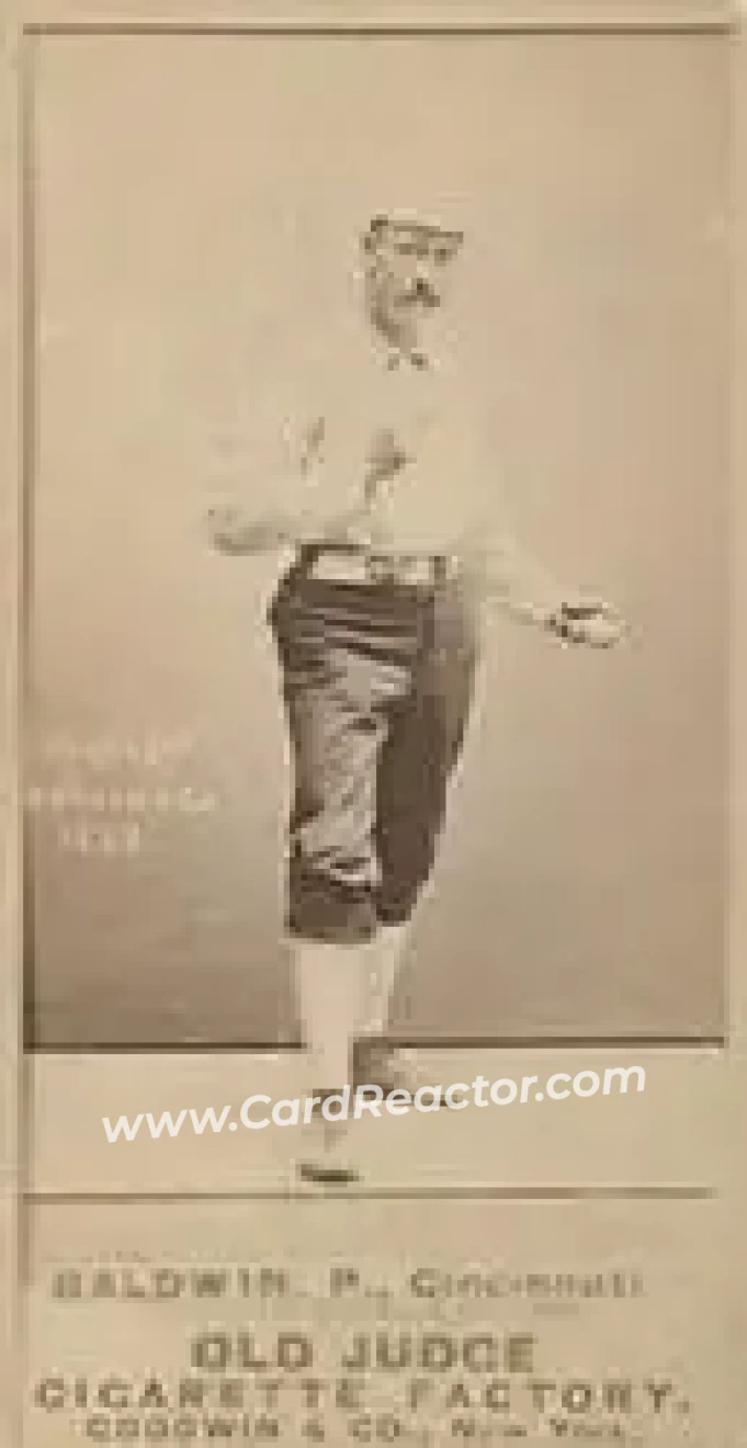 1887-90 Old Judge (N172) #NNO - Lady Baldwin - Cincinnati Red Stockings - Front 1887-90 Old Judge (N172) #NNO - Lady Baldwin - Cincinnati Red Stockings - Front
