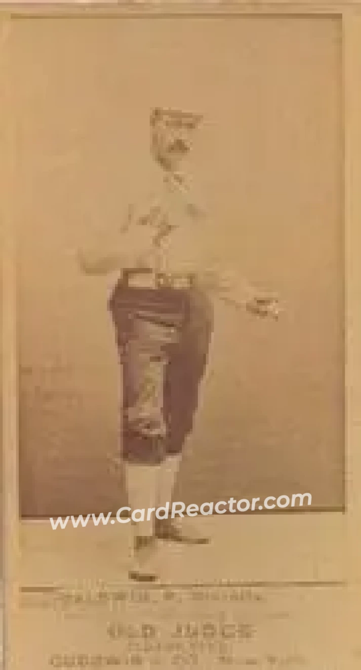 1887-90 Old Judge (N172) #NNO - Lady Baldwin - Detroit Wolverines - Front