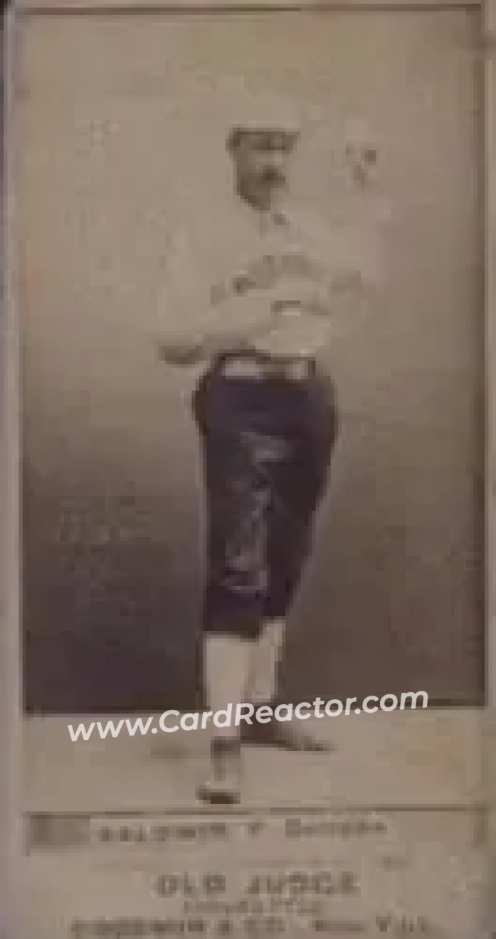 1887-90 Old Judge (N172) #NNO - Lady Baldwin - Detroit Wolverines - Front