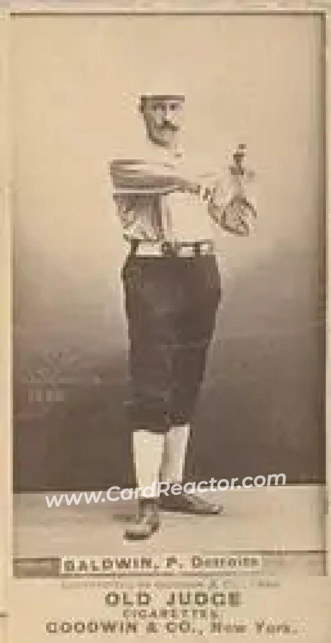 1887-90 Old Judge (N172) #NNO - Lady Baldwin - Detroit Wolverines - Front