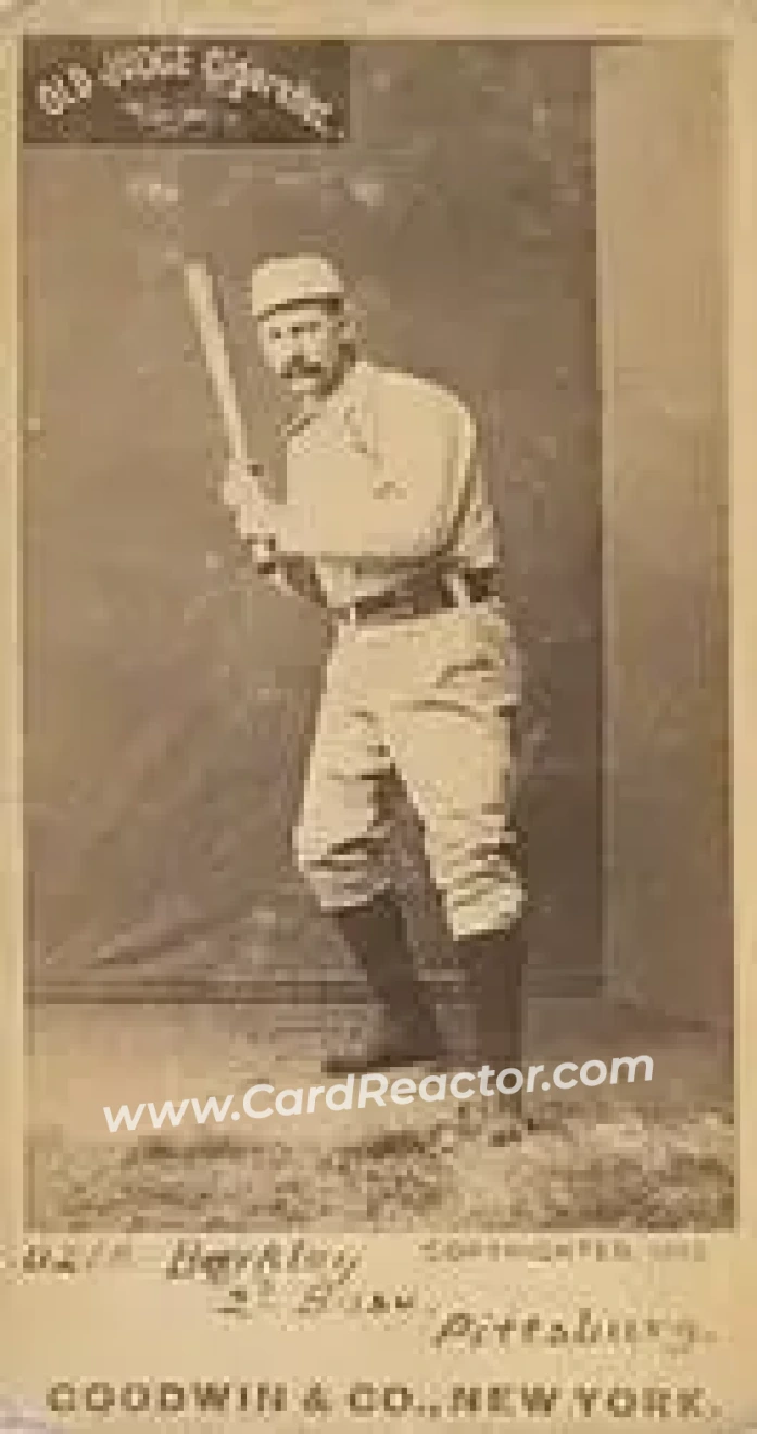 1887-90 Old Judge (N172) #NNO - Sam Barkley - Pittsburgh Alleghenys - Front 1887-90 Old Judge (N172) #NNO - Sam Barkley - Pittsburgh Alleghenys - Front