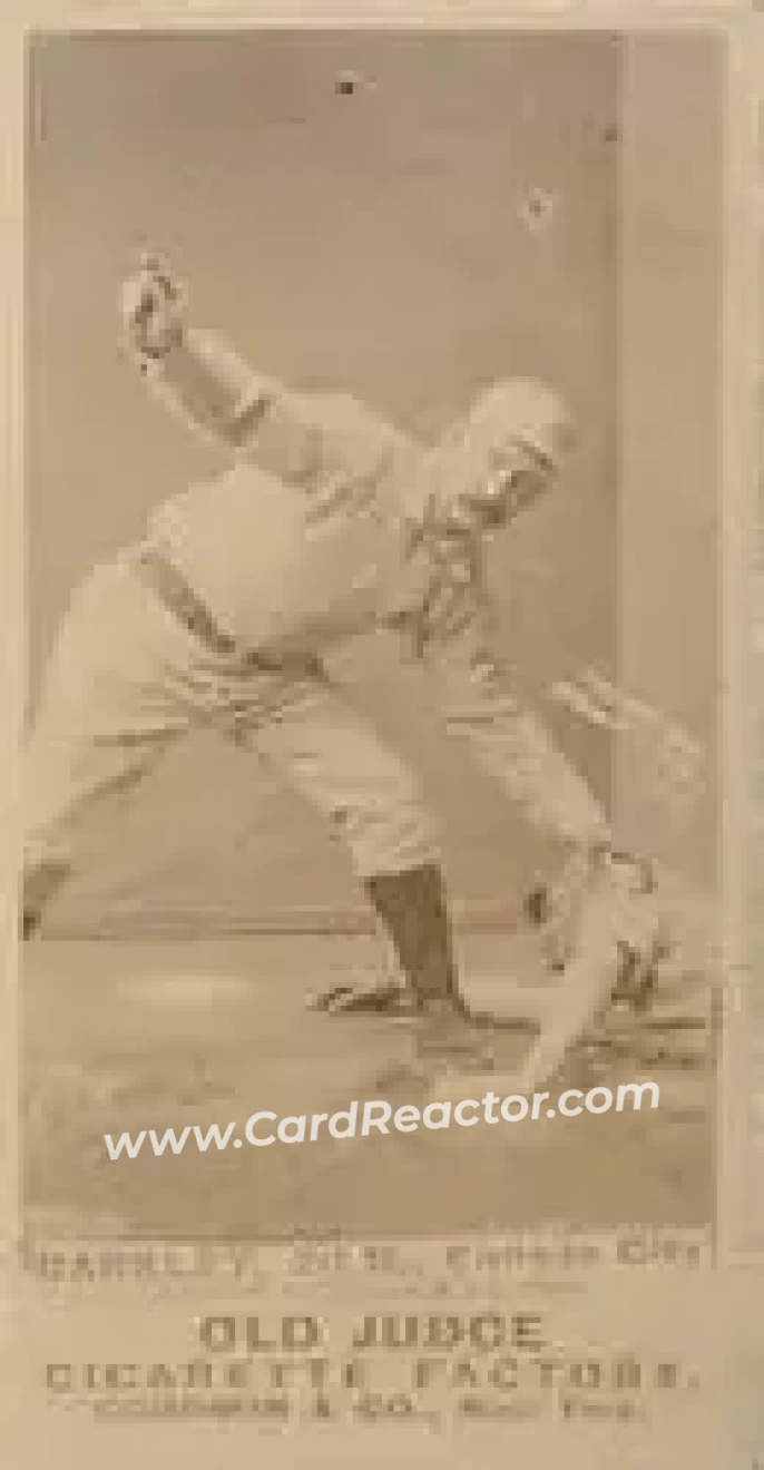 1887-90 Old Judge (N172) #NNO - Sam Barkley - Kansas City Cowboys - Front 1887-90 Old Judge (N172) #NNO - Sam Barkley - Kansas City Cowboys - Front
