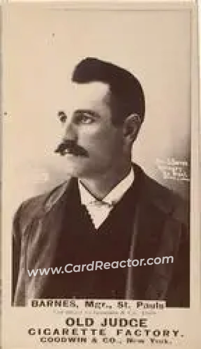 1887-90 Old Judge (N172) #NNO - John Barnes - St. Paul Apostles