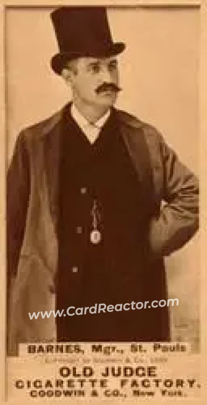 1887-90 Old Judge (N172) #NNO - John Barnes - St. Paul Apostles