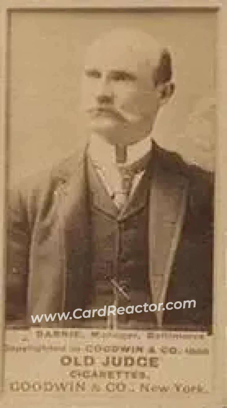 1887-90 Old Judge (N172) #NNO - Billy Barnie - Baltimore Orioles