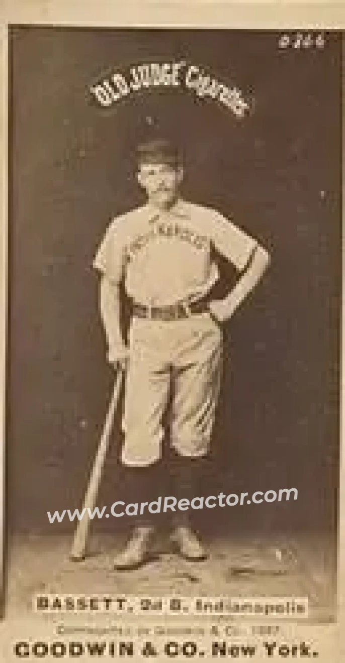 1887-90 Old Judge (N172) #NNO - Charley Bassett - Indianapolis Hoosiers
