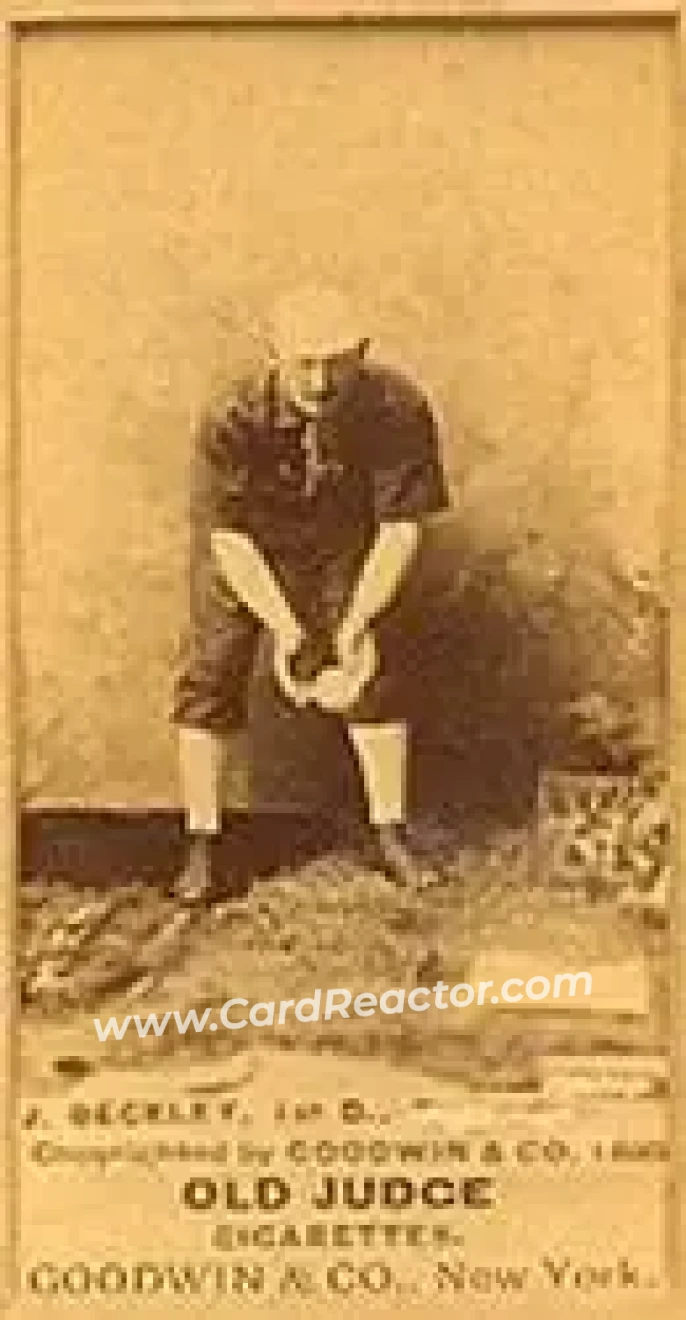 1887-90 Old Judge (N172) #NNO - Jake Beckley - St. Louis Whites - Front