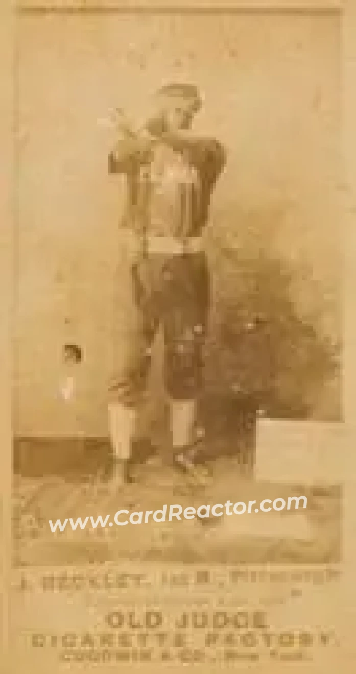1887-90 Old Judge (N172) #NNO - Jake Beckley - Pittsburgh Alleghenys - Front