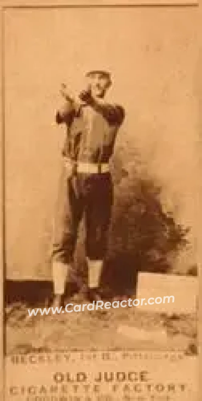 1887-90 Old Judge (N172) #NNO - Jake Beckley - Pittsburgh Alleghenys - Front