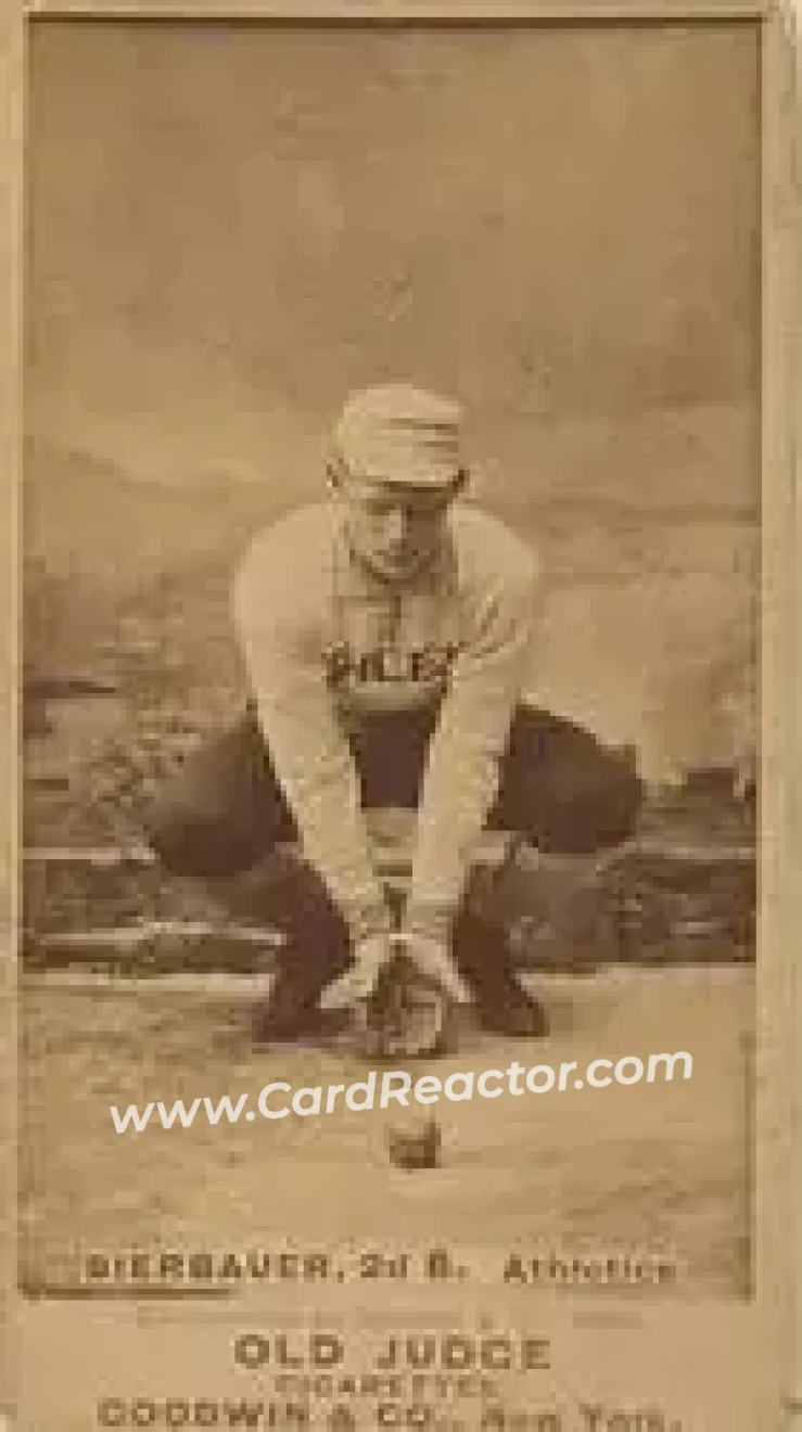 1887-90 Old Judge (N172) #NNO - Louis Bierbauer - Philadelphia Athletics