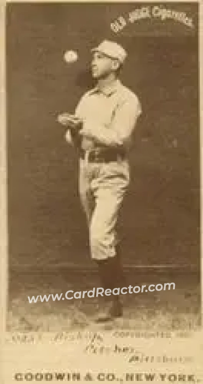 1887-90 Old Judge (N172) #NNO - Bill Bishop - Pittsburgh Alleghenys - Front