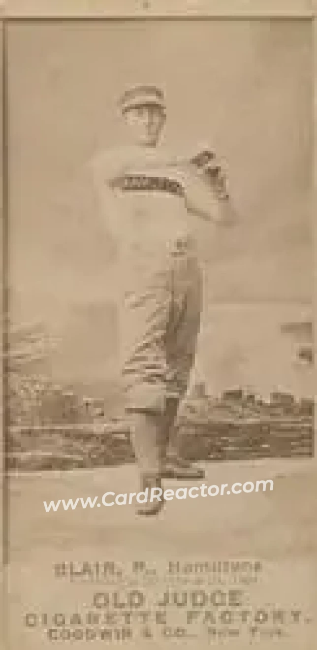1887-90 Old Judge (N172) #NNO - William Blair - Hamilton Hams
