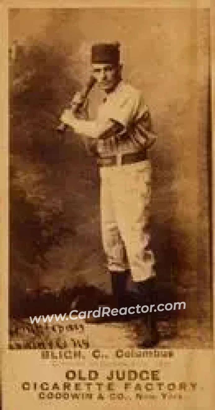 1887-90 Old Judge (N172) #NNO - Ned Bligh - Columbus Solons