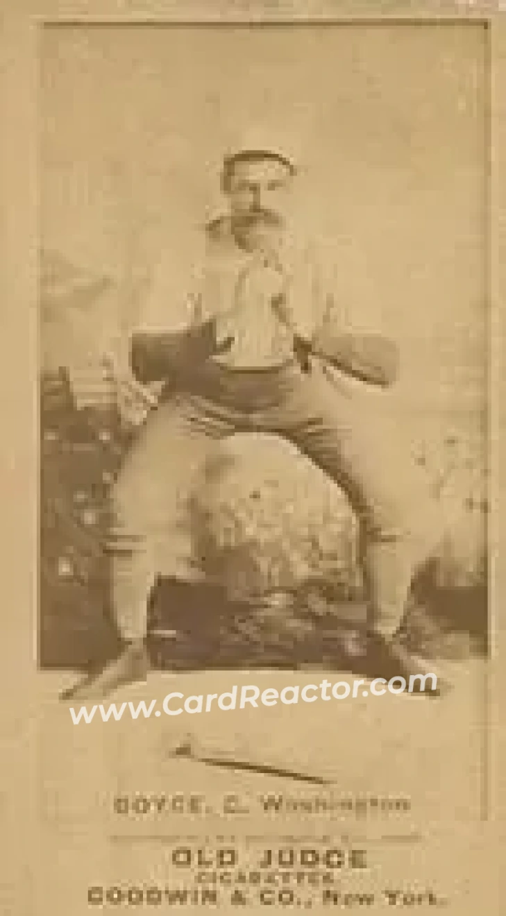 1887-90 Old Judge (N172) #NNO - Abner Boyce - Washington Nationals
