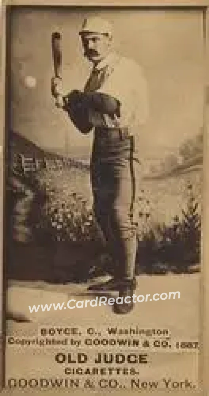 1887-90 Old Judge (N172) #NNO - Abner Boyce - Washington Nationals