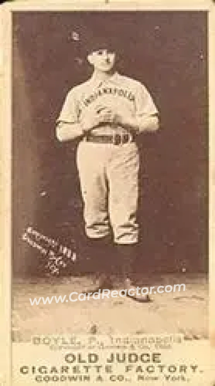 1887-90 Old Judge (N172) #NNO - Henry Boyle - Indianapolis Hoosiers - Front