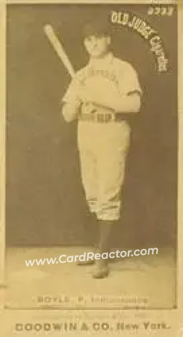 1887-90 Old Judge (N172) #NNO - Henry Boyle - Indianapolis Hoosiers - Front
