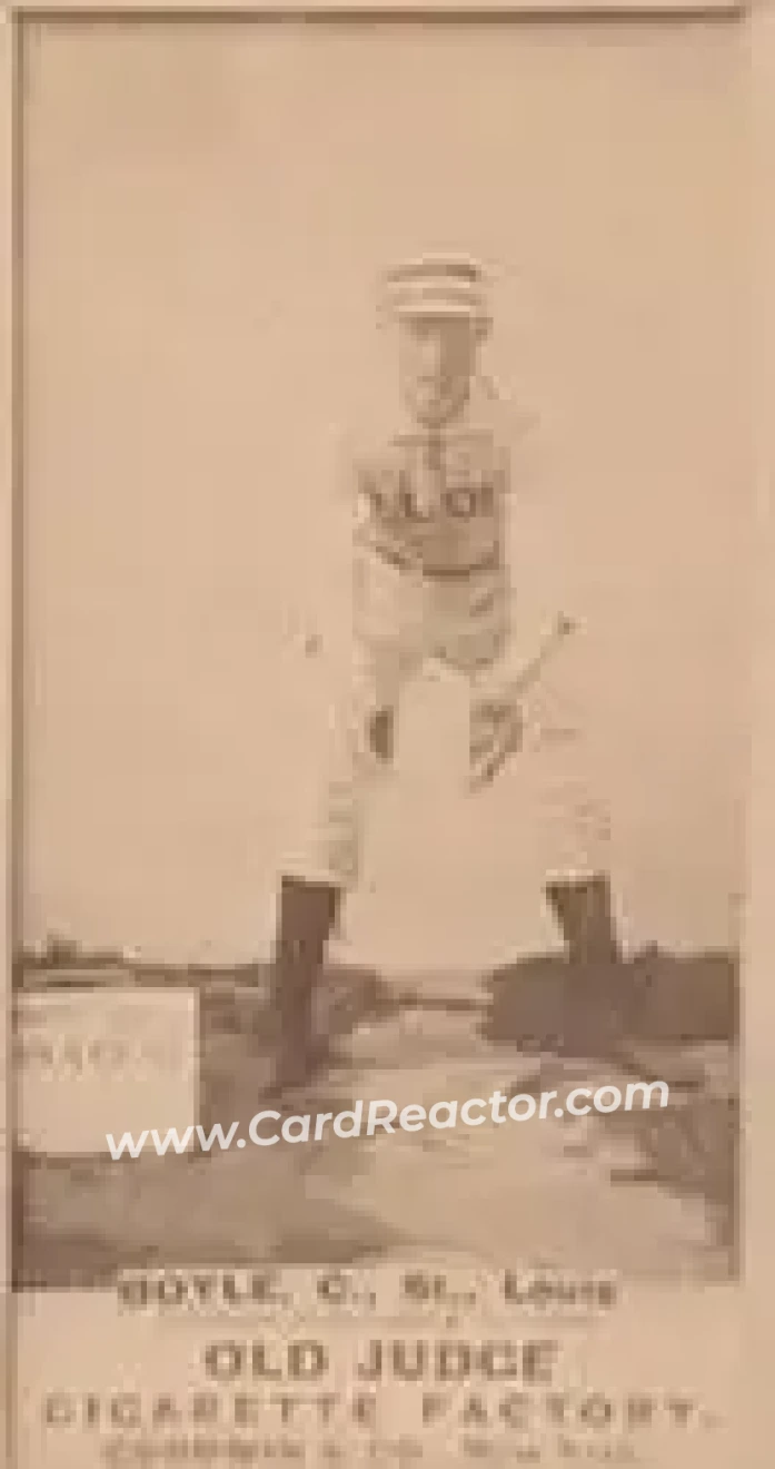 1887-90 Old Judge (N172) #NNO - John Boyle - St. Louis Browns