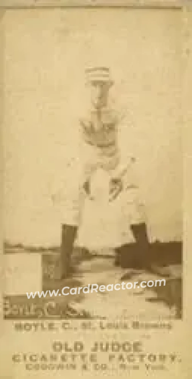1887-90 Old Judge (N172) #NNO - John Boyle - St. Louis Browns