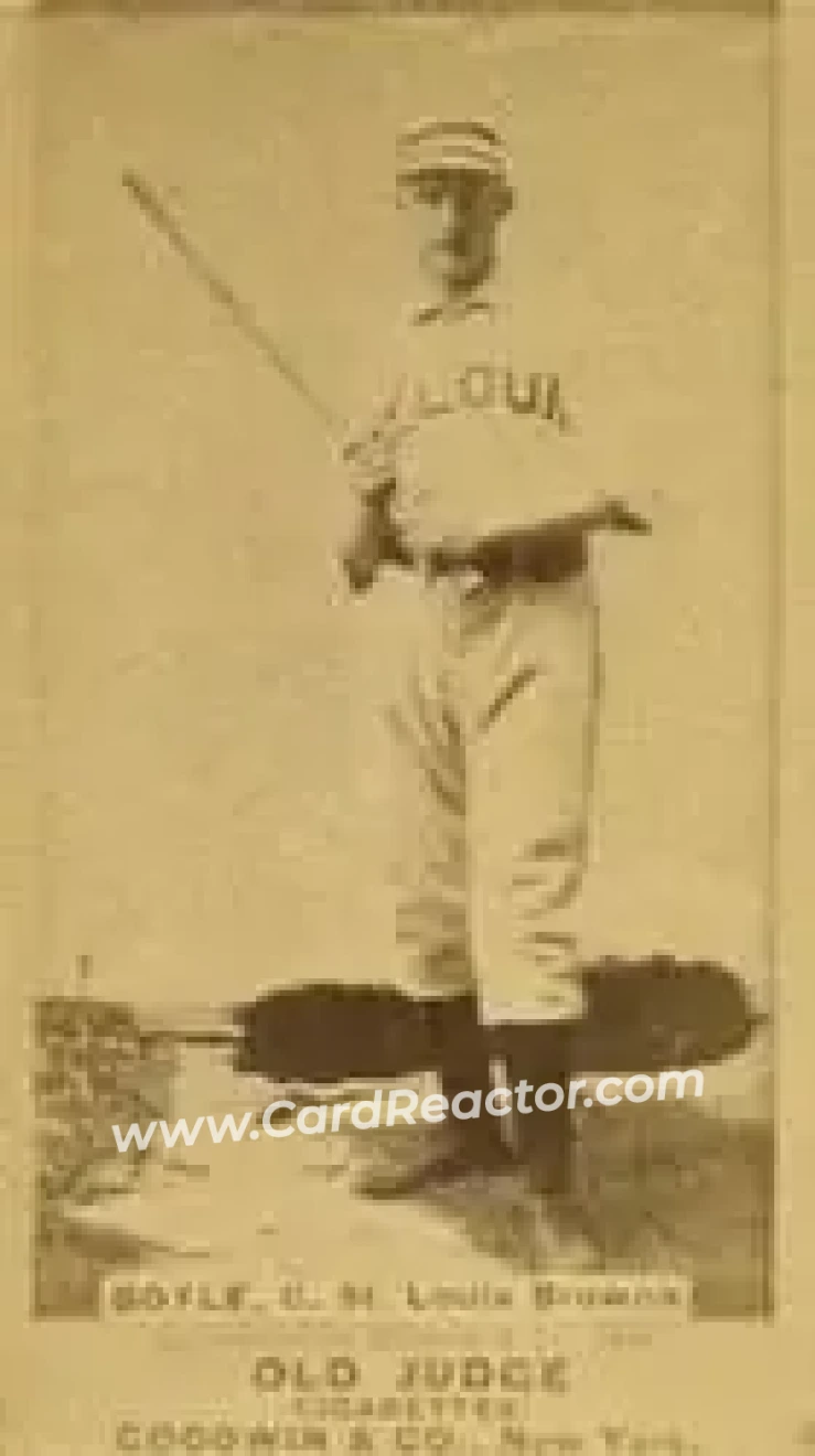 1887-90 Old Judge (N172) #NNO - John Boyle - St. Louis Browns
