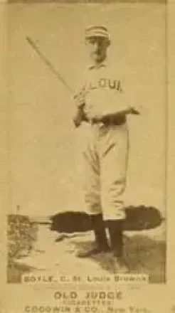 1887-90 Old Judge (N172) #NNO - John Boyle - St. Louis Browns