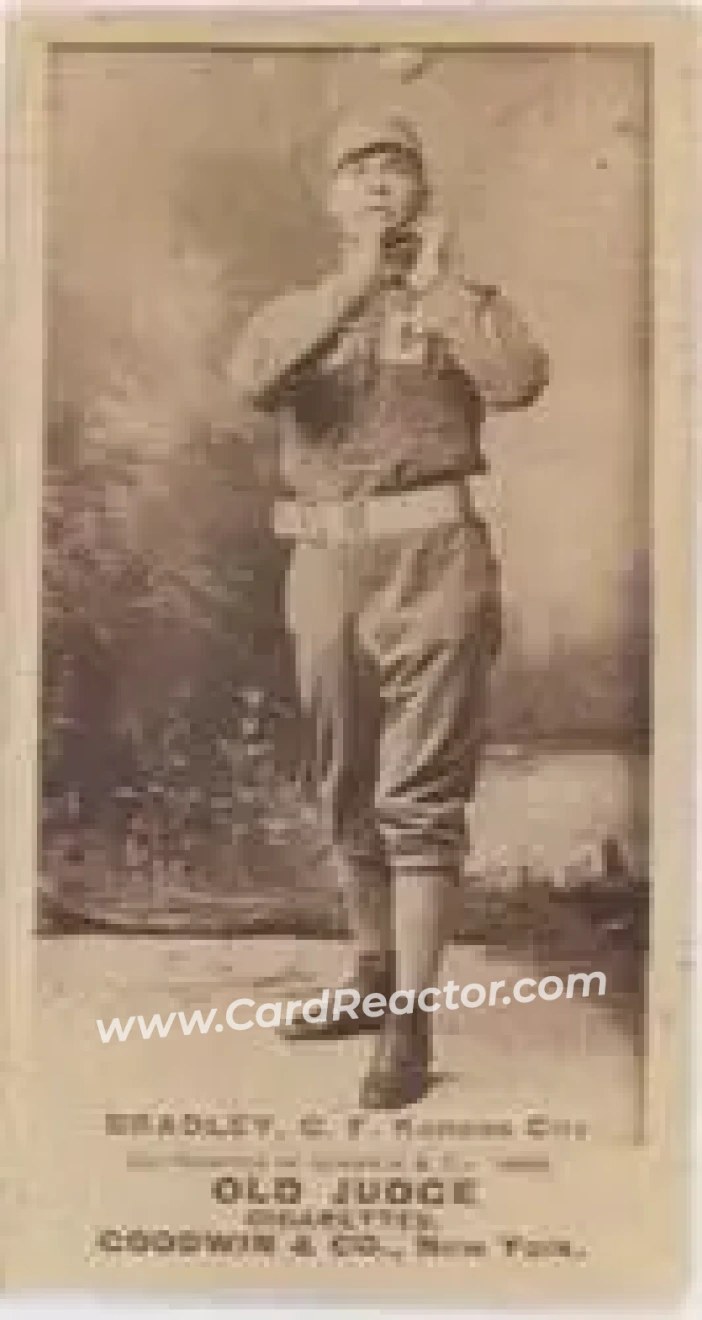 1887-90 Old Judge (N172) #NNO - Nick Bradley - Kansas City Blues - Front
