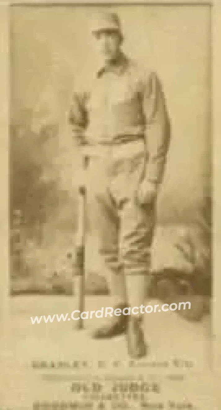 1887-90 Old Judge (N172) #NNO - Nick Bradley - Kansas City Blues