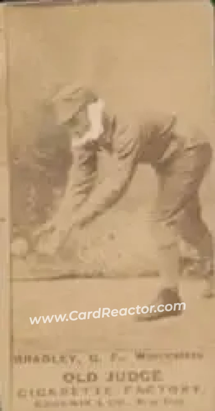 1887-90 Old Judge (N172) #NNO - Nick Bradley - Worcester Grays - Front