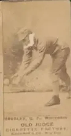 1887-90 Old Judge (N172) #NNO - Nick Bradley - Worcester Grays