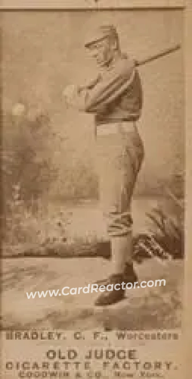 1887-90 Old Judge (N172) #NNO - Nick Bradley - Worcester Grays
