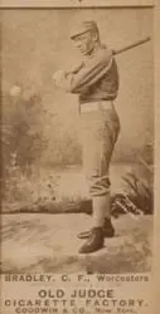 1887-90 Old Judge (N172) #NNO - Nick Bradley - Worcester Grays