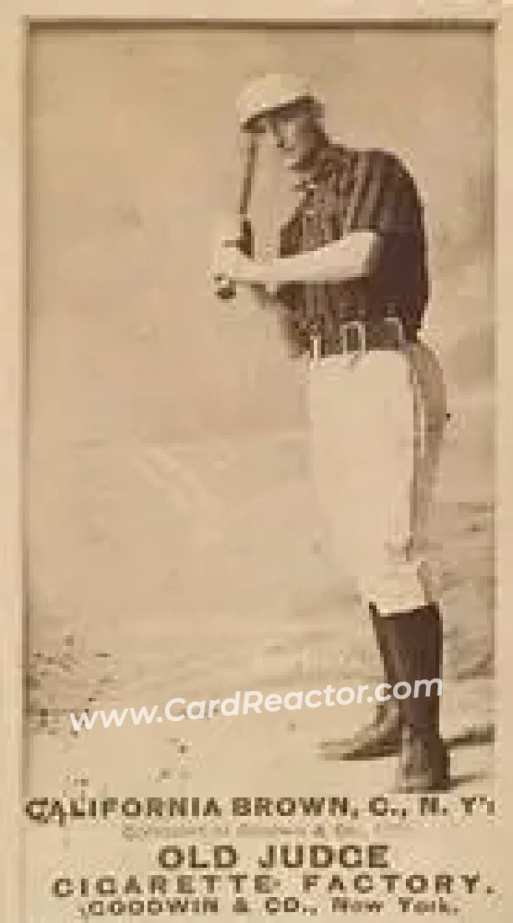 1887-90 Old Judge (N172) #NNO - California Brown - New York Giants - Front