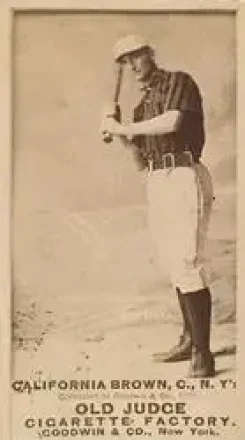 1887-90 Old Judge (N172) #NNO - California Brown - New York Giants