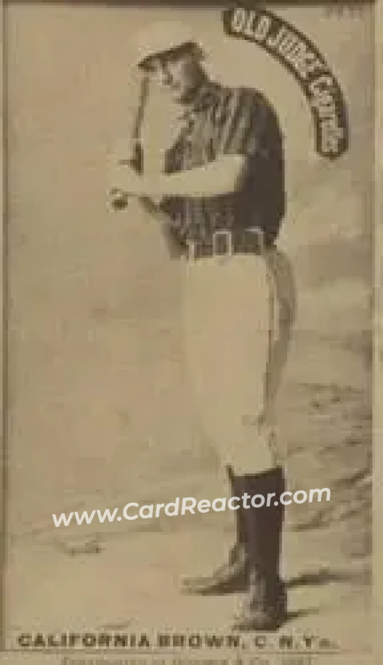 1887-90 Old Judge (N172) #NNO - California Brown - New York Giants - Front