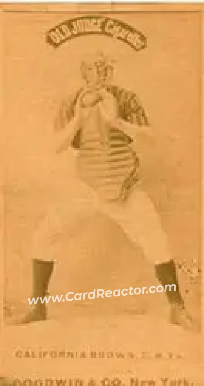 1887-90 Old Judge (N172) #NNO - California Brown - New York Giants - Front