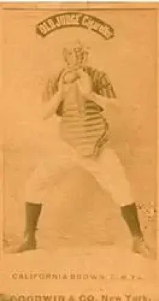 1887-90 Old Judge (N172) #NNO - California Brown - New York Giants