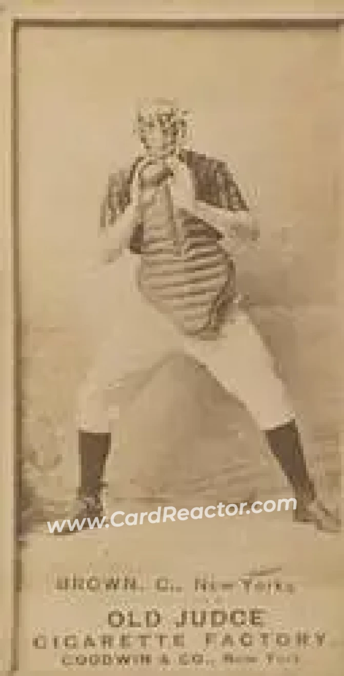 1887-90 Old Judge (N172) #NNO - California Brown - New York Giants - Front