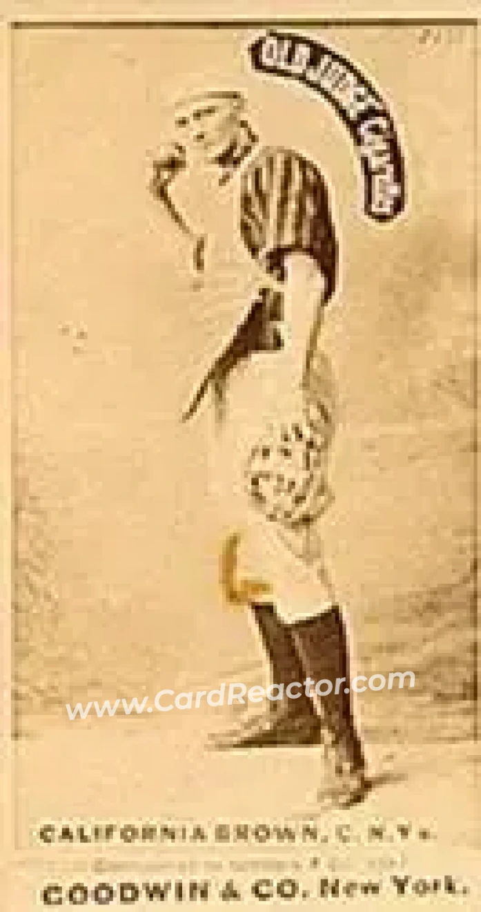 1887-90 Old Judge (N172) #NNO - California Brown - New York Giants - Front
