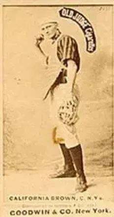 1887-90 Old Judge (N172) #NNO - California Brown - New York Giants