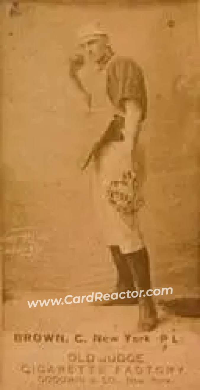 1887-90 Old Judge (N172) #NNO - California Brown - New York Giants - Front