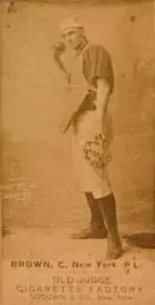 1887-90 Old Judge (N172) #NNO - California Brown - New York Giants