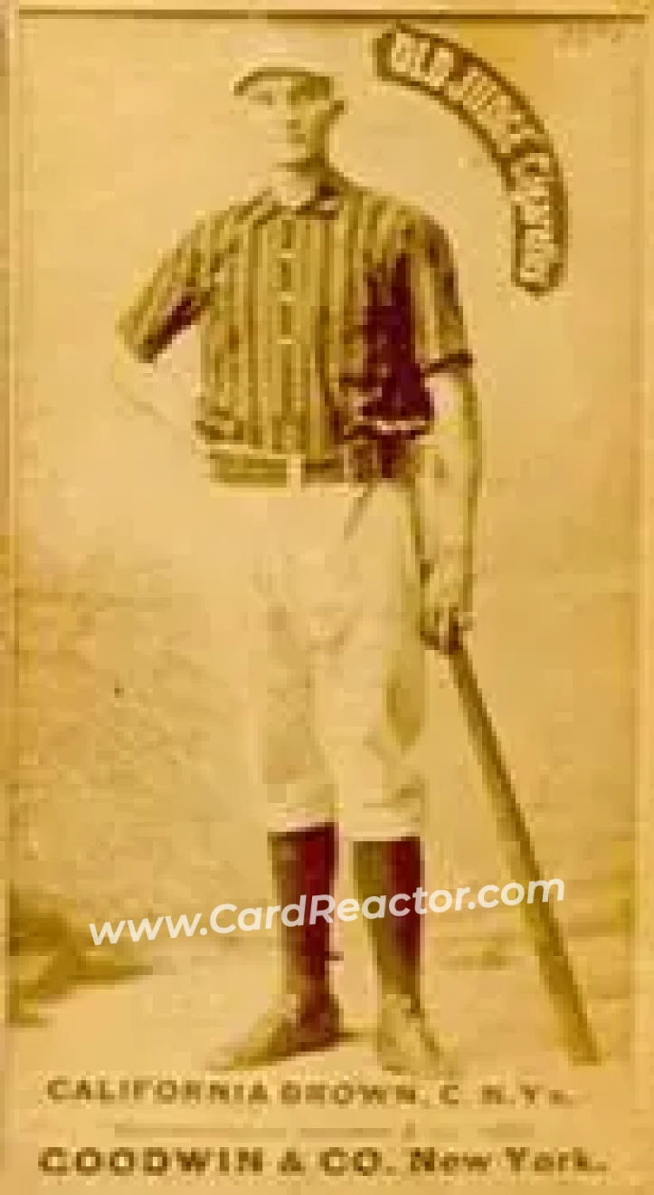 1887-90 Old Judge (N172) #NNO - California Brown - New York Giants - Front