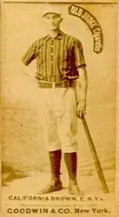 1887-90 Old Judge (N172) #NNO - California Brown - New York Giants
