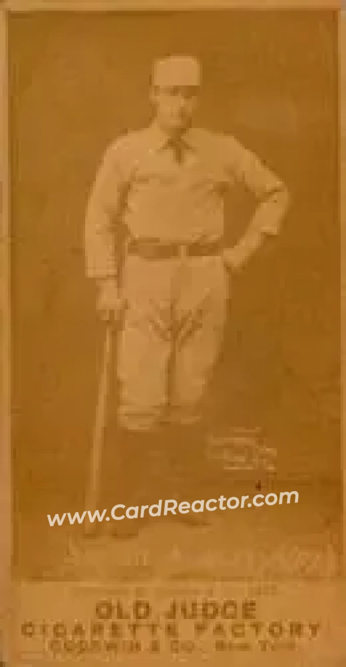 1887-90 Old Judge (N172) #NNO - Tom Brown - Boston Reds - Front 1887-90 Old Judge (N172) #NNO - Tom Brown - Boston Reds - Front