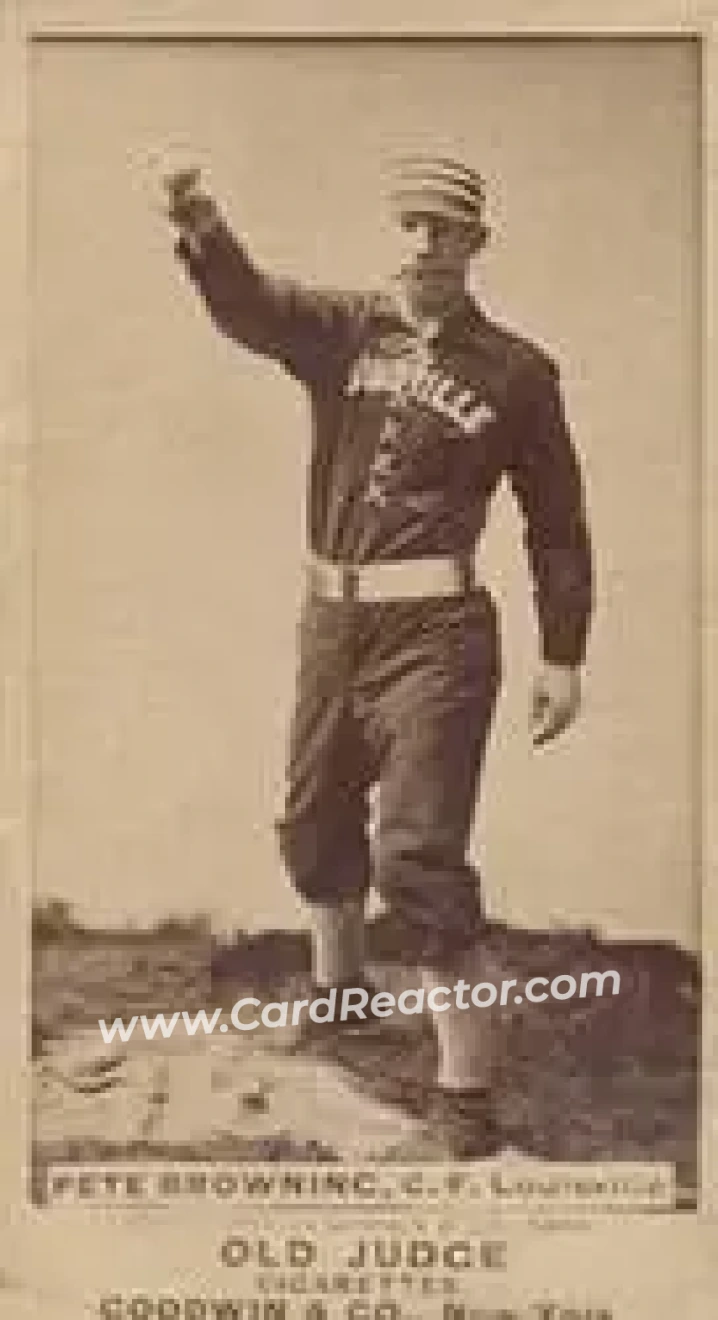 1887-90 Old Judge (N172) #NNO - Pete Browning - Louisville Colonels