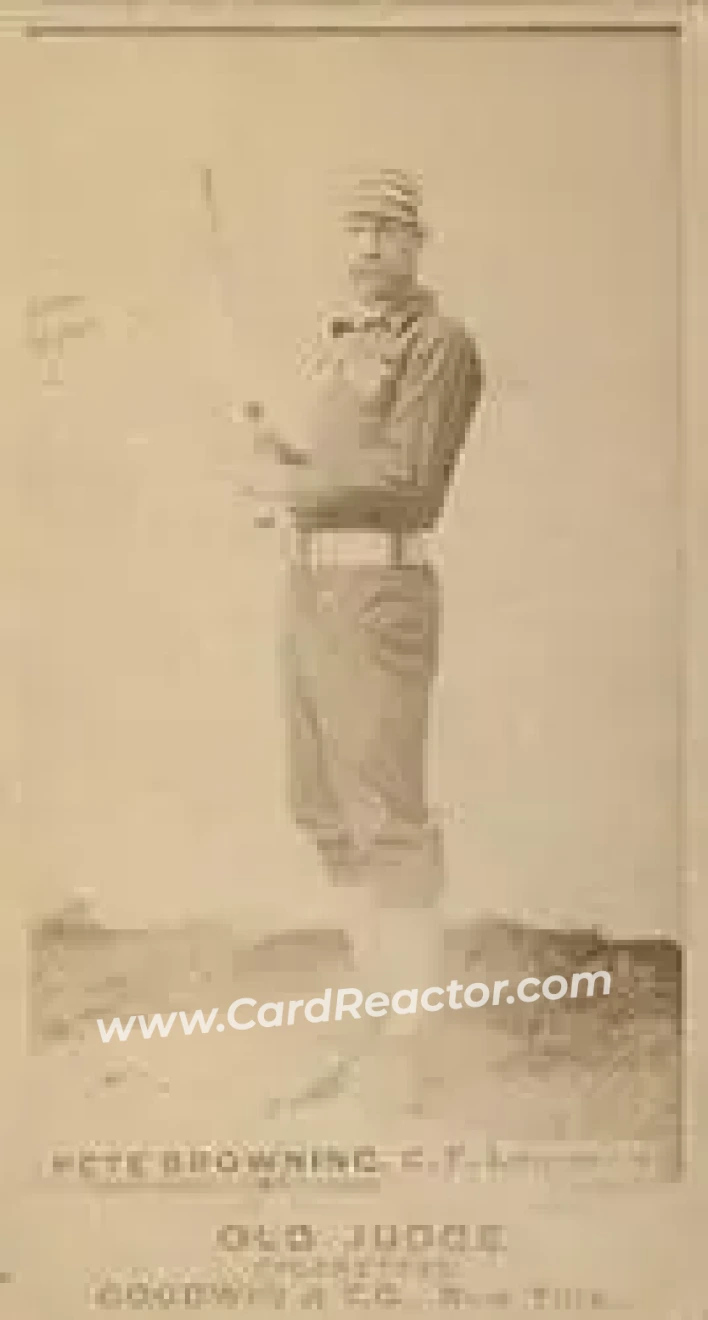 1887-90 Old Judge (N172) #NNO - Pete Browning - Louisville Colonels