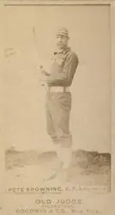 1887-90 Old Judge (N172) #NNO - Pete Browning - Louisville Colonels