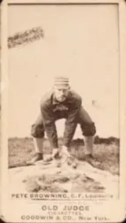 1887-90 Old Judge (N172) #NNO - Pete Browning - Louisville Colonels