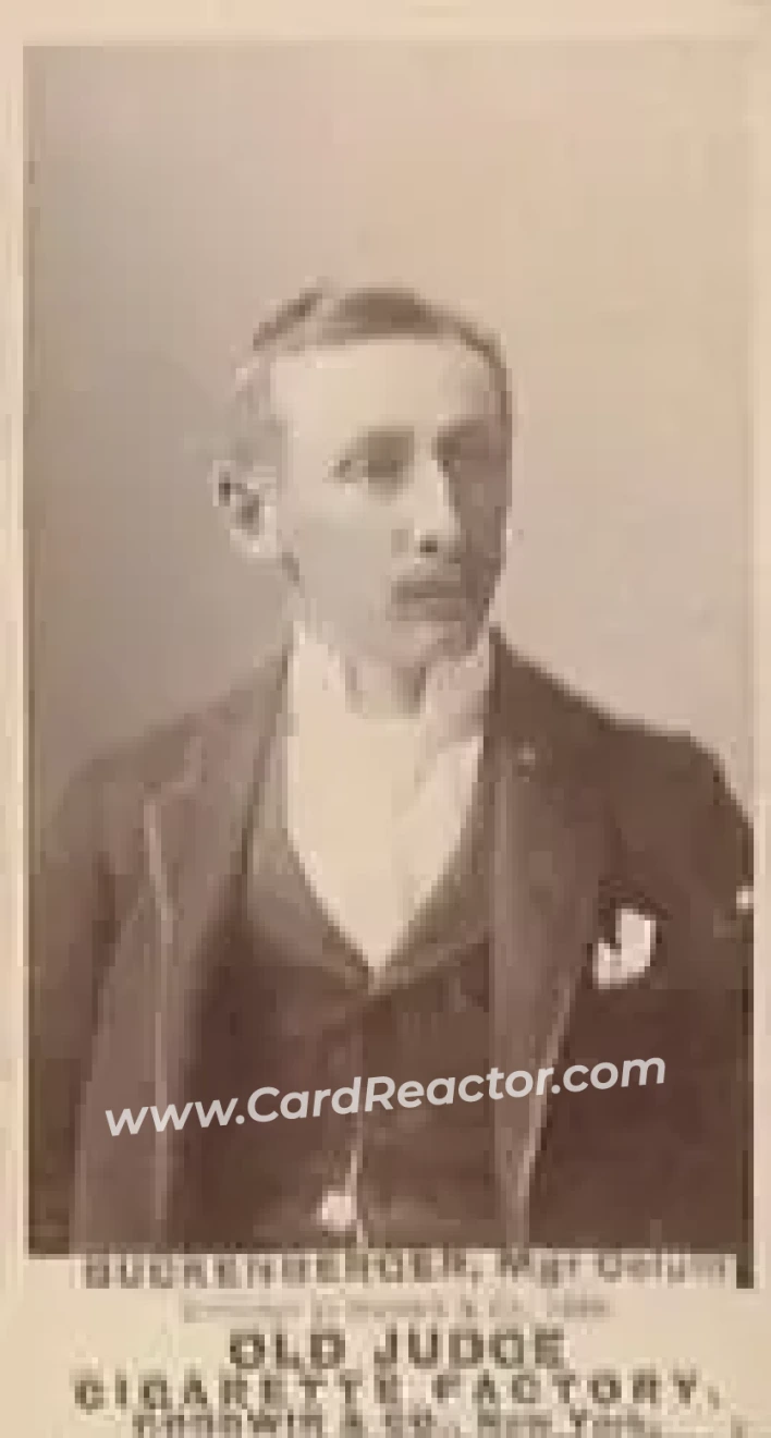 1887-90 Old Judge (N172) #NNO - Al Buckenberger - Columbus Solons